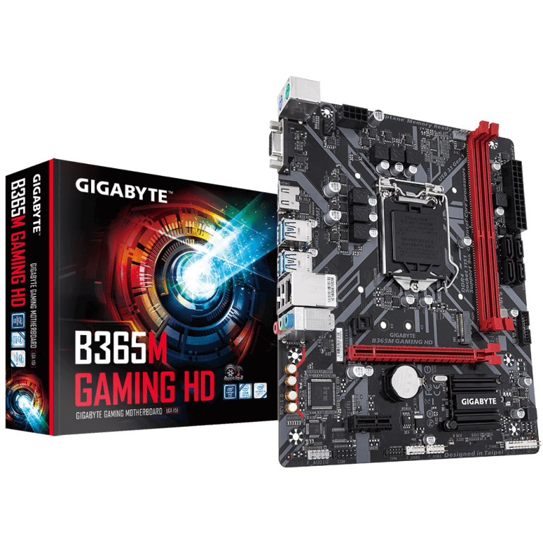 Gigabyte b365m h как подключить