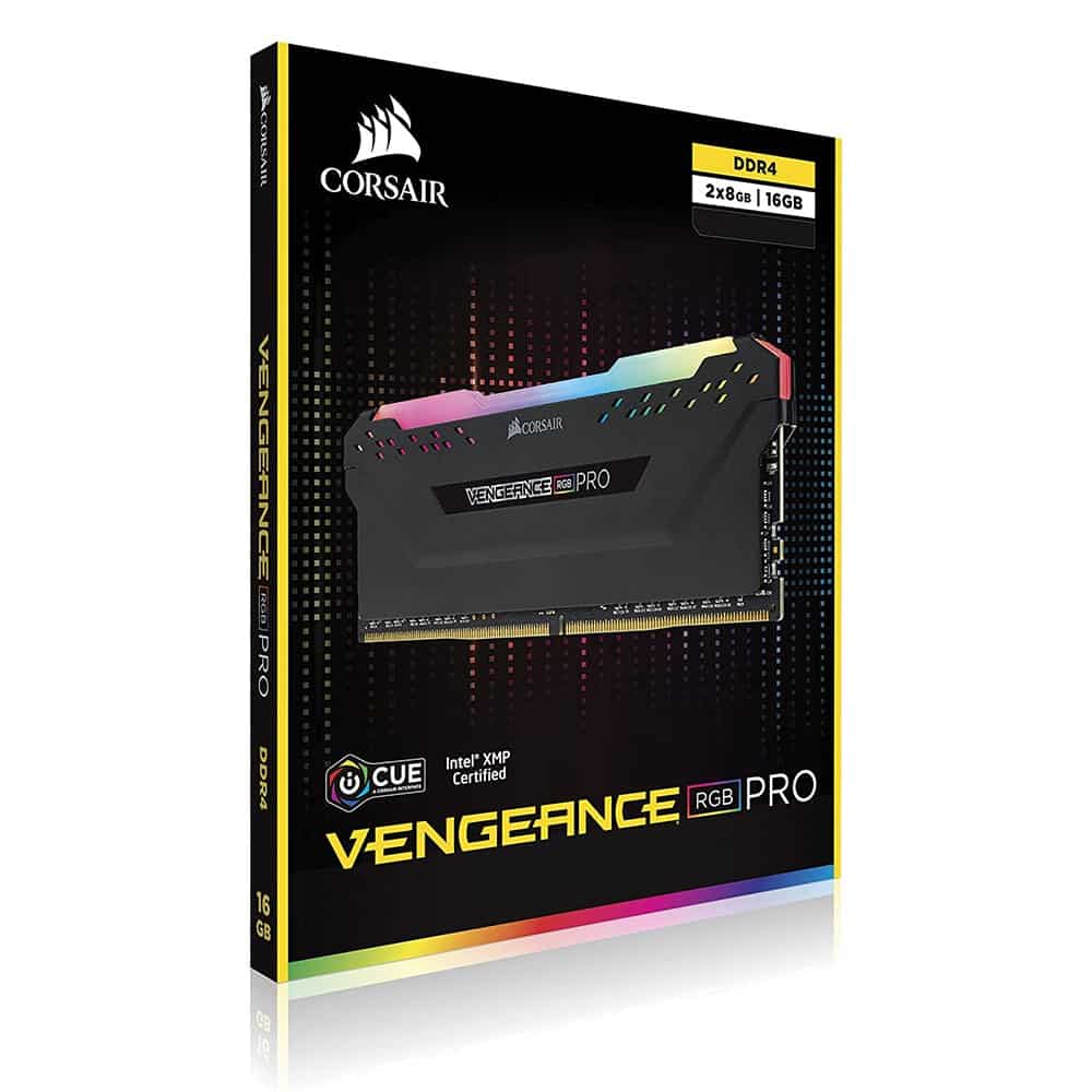 CORSAIR RGB PRO 16GB (2 x 8GB) DDR4 DRAM 3600MHz C18 Memory Black Pakistan