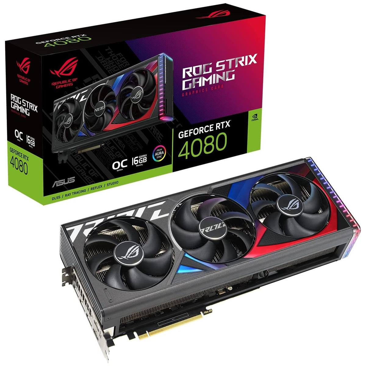 Asus Rog Strix GeForce RTX 4080 16GB OC Edition Graphics Card | EaseTec