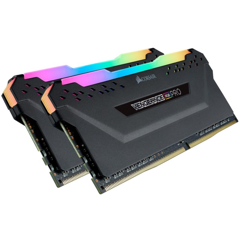 CORSAIR VENGEANCE® RGB PRO 16GB (1 x 16GB) DDR4 DRAM 3600MHz C18 Memory Kit — Black