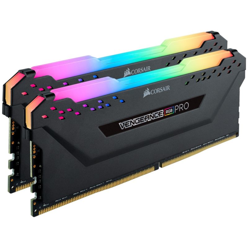 CORSAIR VENGEANCE® RGB PRO 16GB (1 x 16GB) DDR4 DRAM 3600MHz C18 Memory Kit — Black