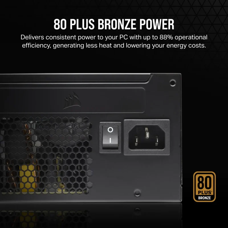 Corsair CX Series CX550 – 550-Watt 80 PLUS Bronze ATX Power Supply