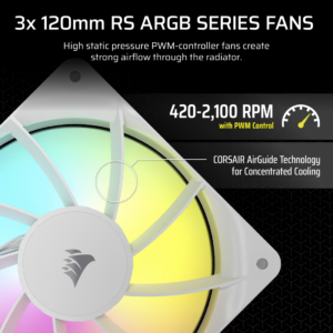 Corsair Nautilus 360 RS ARGB Liquid Cooler White PI 4