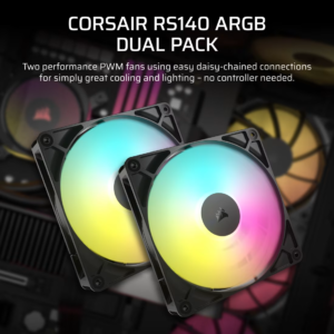 Corsair RS140 140mm Fan Dual Pack PI 2