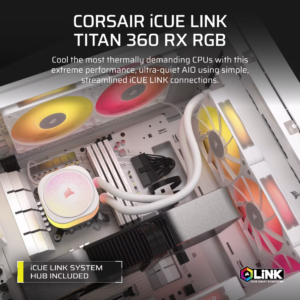 Corsair iCUE Titan 360 Liquid Cooler White PI 3