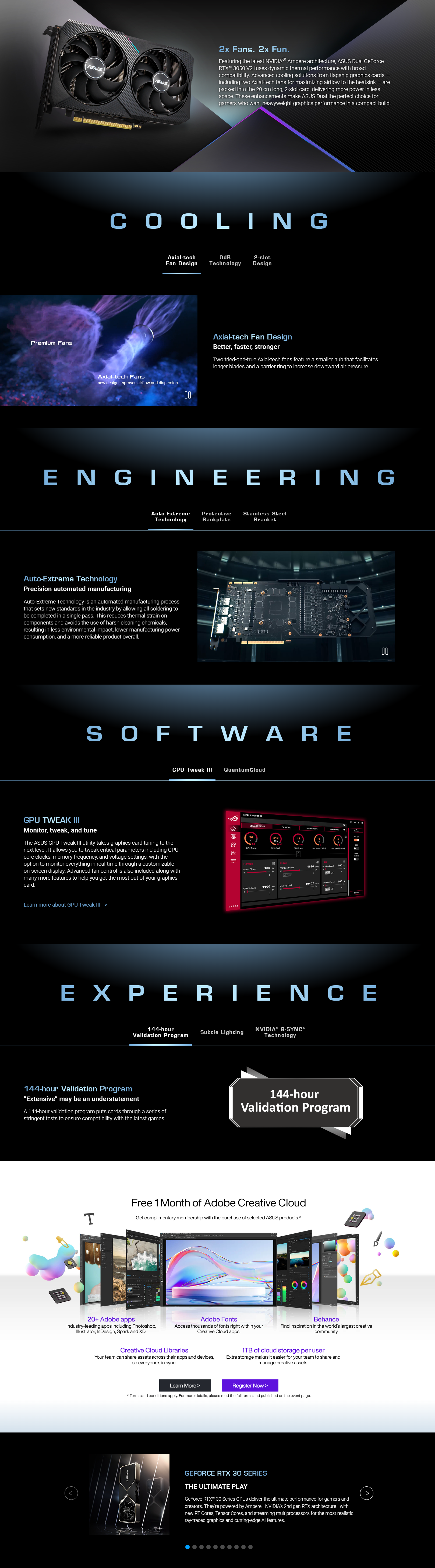 ASUS RTX3050 V2 Graphic Card DI 1