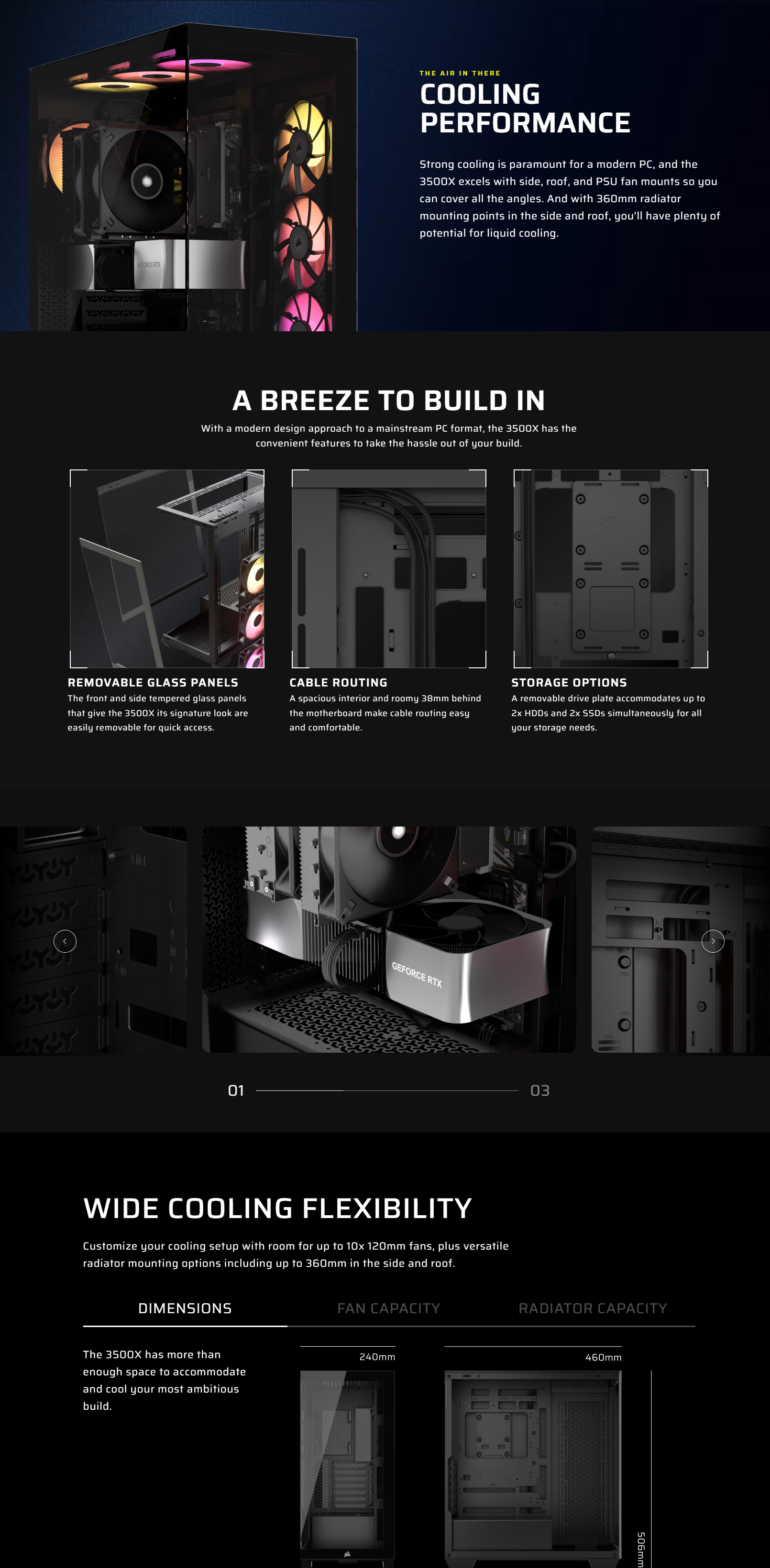 Corsair 3500X Case Black DI 1