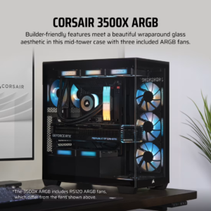 Corsair 3500X Case Black PI 2