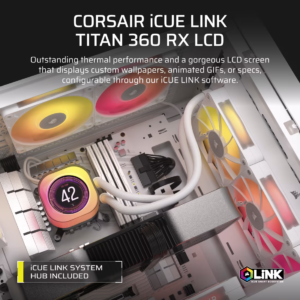 Corsair iCUE Titan 360 RX LCD white PI 2