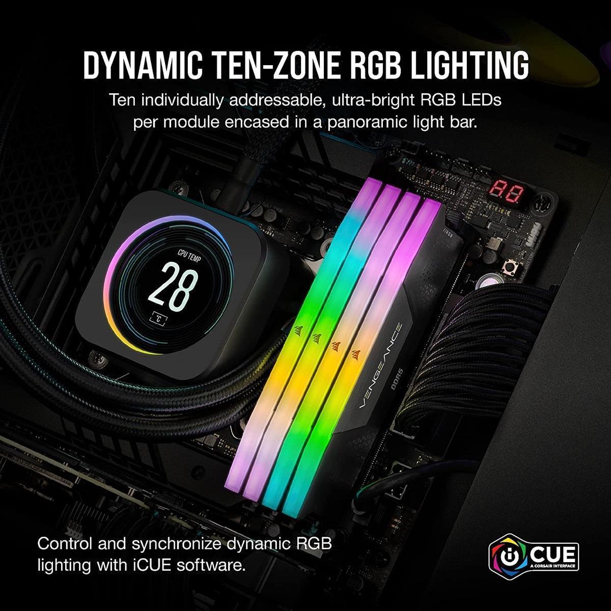 Ram Intel Rgb Corsair Vengeance RGB 32GB (2x16GB) 6000MHz C36 DDR5 DRAM AMD EXPO ...