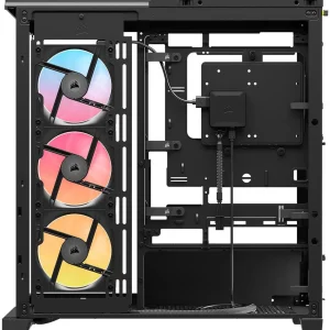 CORSAIR FRAME 4500X LX-R RGB LINK Panoramic Glass Mid-Tower PC Case – Panoramic Glass Exterior – InfiniRail™ (Arriving Soon) - Image 3