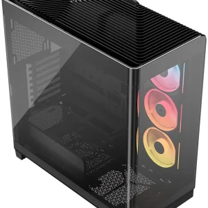 CORSAIR FRAME 4500X LX-R RGB LINK Panoramic Glass Mid-Tower PC Case – Panoramic Glass Exterior – InfiniRail™ (Arriving Soon) - Image 4