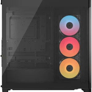 CORSAIR FRAME 4500X RS-R ARGB Panoramic Glass Mid-Tower PC Case – Panoramic Glass Exterior – InfiniRail (Arriving soon) - Image 3