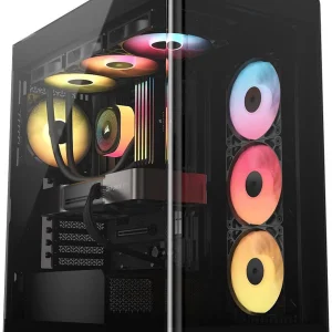 CORSAIR FRAME 4500X RS-R ARGB Panoramic Glass Mid-Tower PC Case – Panoramic Glass Exterior – InfiniRail (Arriving soon)