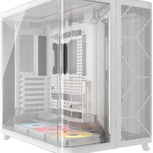 AIR 5400 RS-R ARGB Triple Chamber Mid-Tower PC Case - White