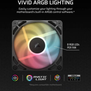 RS120-R ARGB 120mm PWM Reverse Fans Triple Pack - Image 5