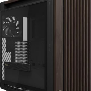 ASUS ProArt PA602 Wood Edition Modern Black E-ATX PC Case with Tempered Glass,Front Panel IR dust Indicator, Power Lock, - Image 1