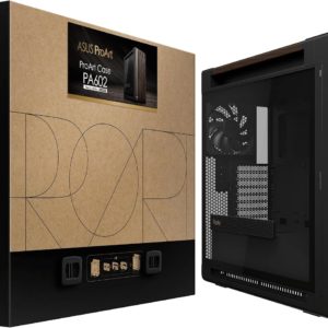 ASUS ProArt PA602 Wood Edition Modern Black E-ATX PC Case with Tempered Glass,Front Panel IR dust Indicator, Power Lock, - Image 8