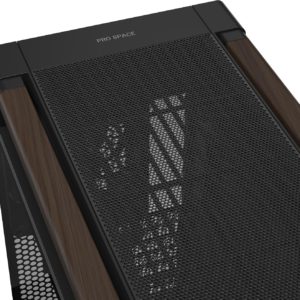 ASUS ProArt PA602 Wood Edition Modern Black E-ATX PC Case with Tempered Glass,Front Panel IR dust Indicator, Power Lock, - Image 7