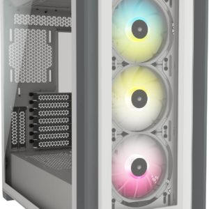 Corsair iCUE 5000X RGB Mid Tower Gaming Case - White