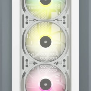 Corsair iCUE 5000X RGB Mid Tower Gaming Case - White - Image 2