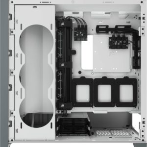 Corsair iCUE 5000X RGB Mid Tower Gaming Case - White - Image 5