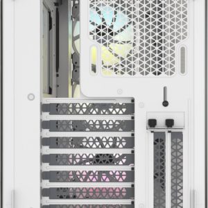Corsair iCUE 5000X RGB Mid Tower Gaming Case - White - Image 7