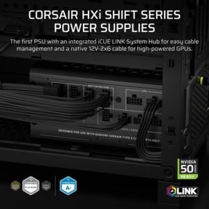 HX1000i SHIFT Fully Modular Platinum ATX Power Supply (UK) - Image 2